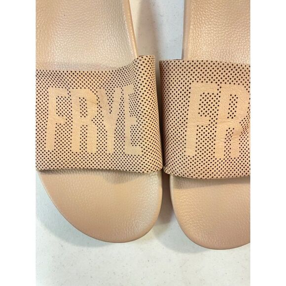 Frye Lola Perf Slide on Sandals in Blush 10 10.5 - Picture 4 of 4
